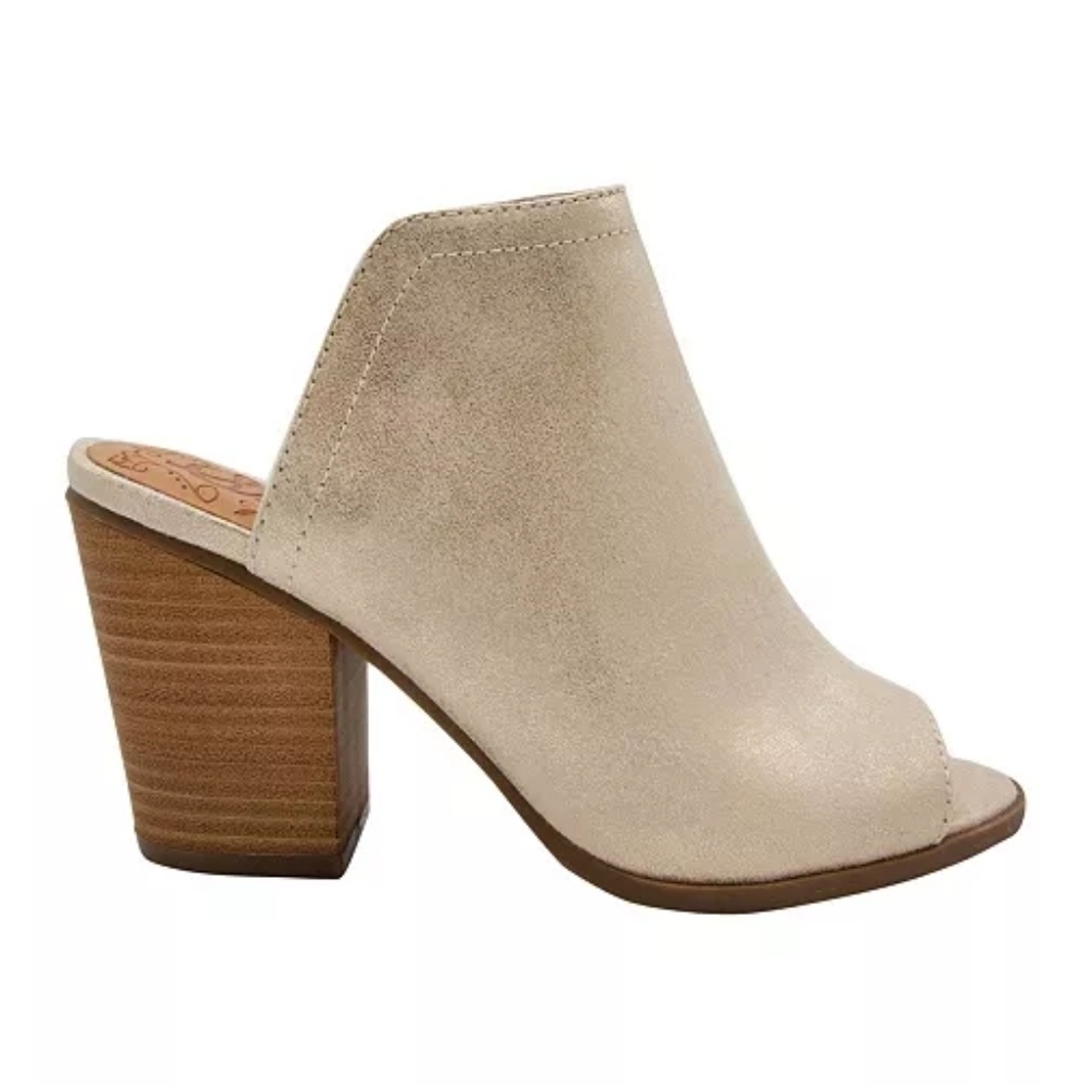 Sugar Women's Peppermint Heeled Mules Tan Block